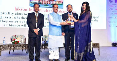 Jakson Inns Phaltan was awarded the Green Hotel of the year award 2018 at the 53rd Convention of Federation of Hotels and Restaurant Association of India (FHRAI)